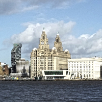 Buy canvas prints of  liverpool skyline collection by Emma Ward