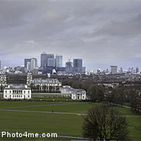 Buy canvas prints of Greenwich and The City by Nigel Jones