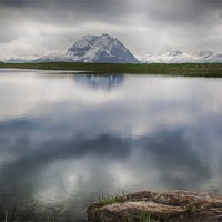 Buy canvas prints of Mountain Lake Reflection by Nigel Jones