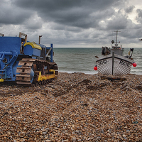 Buy canvas prints of  Hastings Beach by Nigel Jones