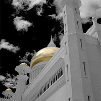 Buy canvas prints of JameAsr Hassanil Bolkiah Mosque by Michael Thompson