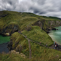 Buy canvas prints of Carrick-a-Rede by Michael Thompson