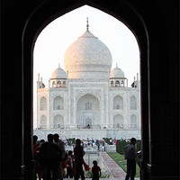 Buy canvas prints of Taj Mahal Through Arch by Louise Wilson