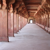Buy canvas prints of Red Fort India by Louise Wilson