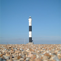 Buy canvas prints of The Lighthouse At Dungeness by Louise Wilson