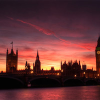 Buy canvas prints of Sunset over Parliament by Stuart Gennery