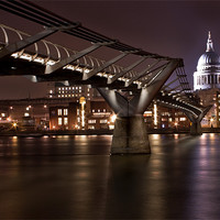 Buy canvas prints of St.Pauls at Night by Stuart Gennery