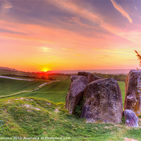 Buy canvas prints of Coldrum Long Barrow by Stuart Gennery