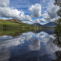Buy canvas prints of  Loweswater Reflection by Stuart Gennery