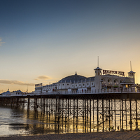 Buy canvas prints of  Brighton Pier  at sunset by Stuart Gennery