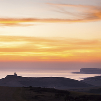 Buy canvas prints of  Sunset Over Beachy Head by Stuart Gennery