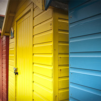 Buy canvas prints of Whitby beach huts by ian staves