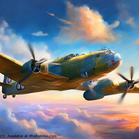 Buy canvas prints of Lancaster Bomber by Ian Mitchell