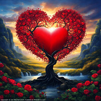 Buy canvas prints of The Tree Of Love by Ian Mitchell
