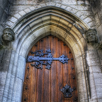 Buy canvas prints of Church Door - St Marys by Ian Mitchell