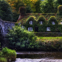 Buy canvas prints of River Cottage by Ian Mitchell