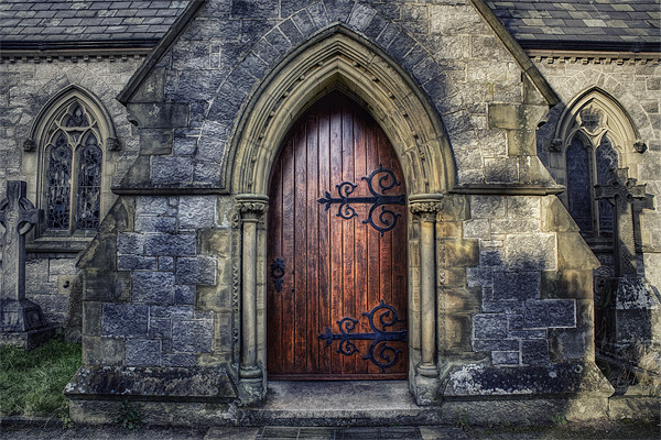 Church Door Picture Board by Ian Mitchell