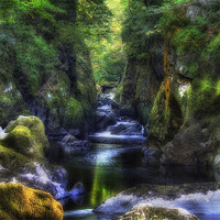 Buy canvas prints of Fairy Glen by Ian Mitchell