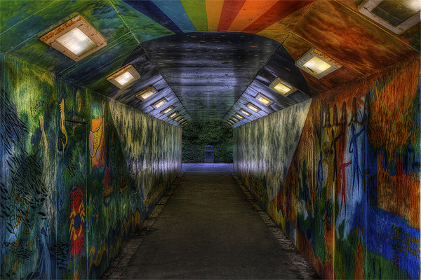 Graffiti Tunnel Picture Board by Ian Mitchell