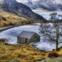 Buy canvas prints of Frozen Lake by Ian Mitchell