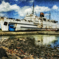 Buy canvas prints of Ghost Ship by Ian Mitchell
