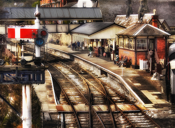 Train Station Picture Board by Ian Mitchell