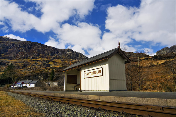 Tanygrisiau Station Picture Board by Ian Mitchell