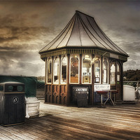 Buy canvas prints of Pier Shop by Ian Mitchell