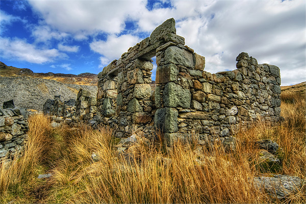 Cwmorthin Slate Ruins Picture Board by Ian Mitchell