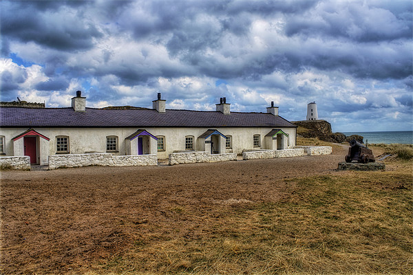 Llanddwyn Cottages Picture Board by Ian Mitchell