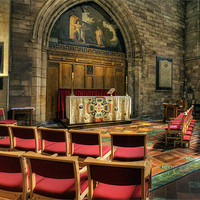 Buy canvas prints of Bangor Cathedral by Ian Mitchell
