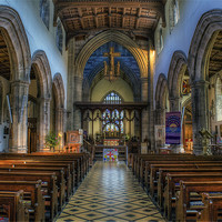 Buy canvas prints of Bangor Cathedral v2 by Ian Mitchell