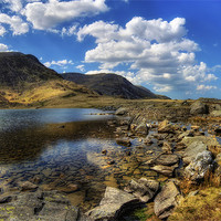 Buy canvas prints of Lake Idwal by Ian Mitchell
