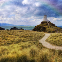 Buy canvas prints of A walk to the lighthouse by Ian Mitchell