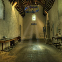 Buy canvas prints of Church of St Seiriol by Ian Mitchell