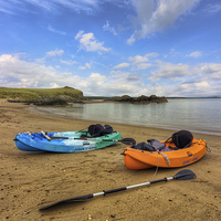 Buy canvas prints of Lets Kayak by Ian Mitchell
