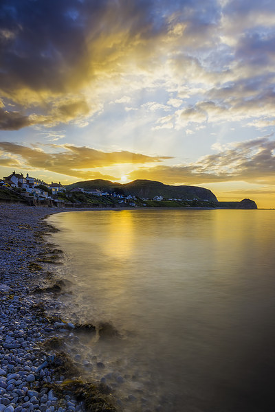 Sunset Little Orme Picture Board by Ian Mitchell