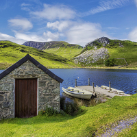 Buy canvas prints of The Boat House  by Ian Mitchell