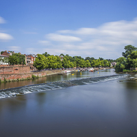 Buy canvas prints of River Dee Chester  by Ian Mitchell