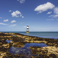 Buy canvas prints of  Trwyn Du Lighthouse  by Ian Mitchell