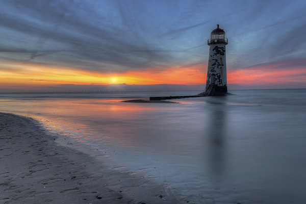 Sunset at the Lighthouse   Picture Board by Ian Mitchell