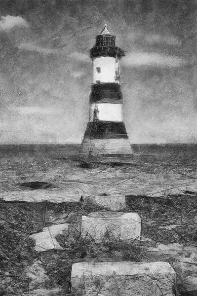 Penmon Lighthouse  Picture Board by Ian Mitchell
