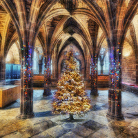 Buy canvas prints of Christmas Cathedral  by Ian Mitchell