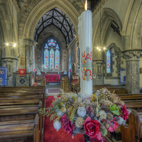 Buy canvas prints of Christmas Candle  by Ian Mitchell