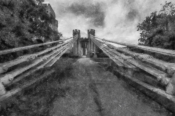 Conwy Suspension Bridge  Picture Board by Ian Mitchell