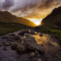 Buy canvas prints of Valley Of Light  by Ian Mitchell