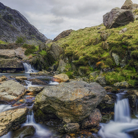 Buy canvas prints of Mountain Stream  by Ian Mitchell