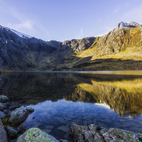 Buy canvas prints of Lake Idwal  by Ian Mitchell