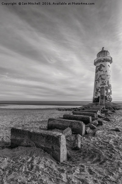 Talacre Lighthouse Picture Board by Ian Mitchell