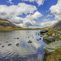 Buy canvas prints of Lake Idwal by Ian Mitchell